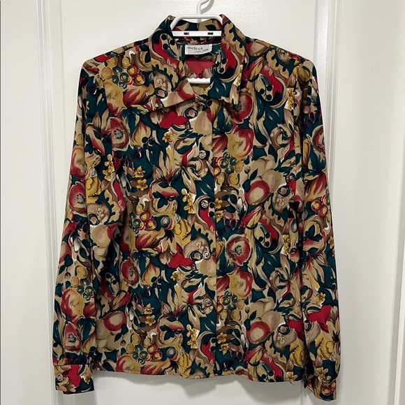 Floral Patterned Button-Up Shirt - Picture 1 of 5